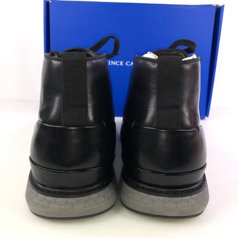 Vince Camuto Men's Soleh Leather Chukka Boots Black New